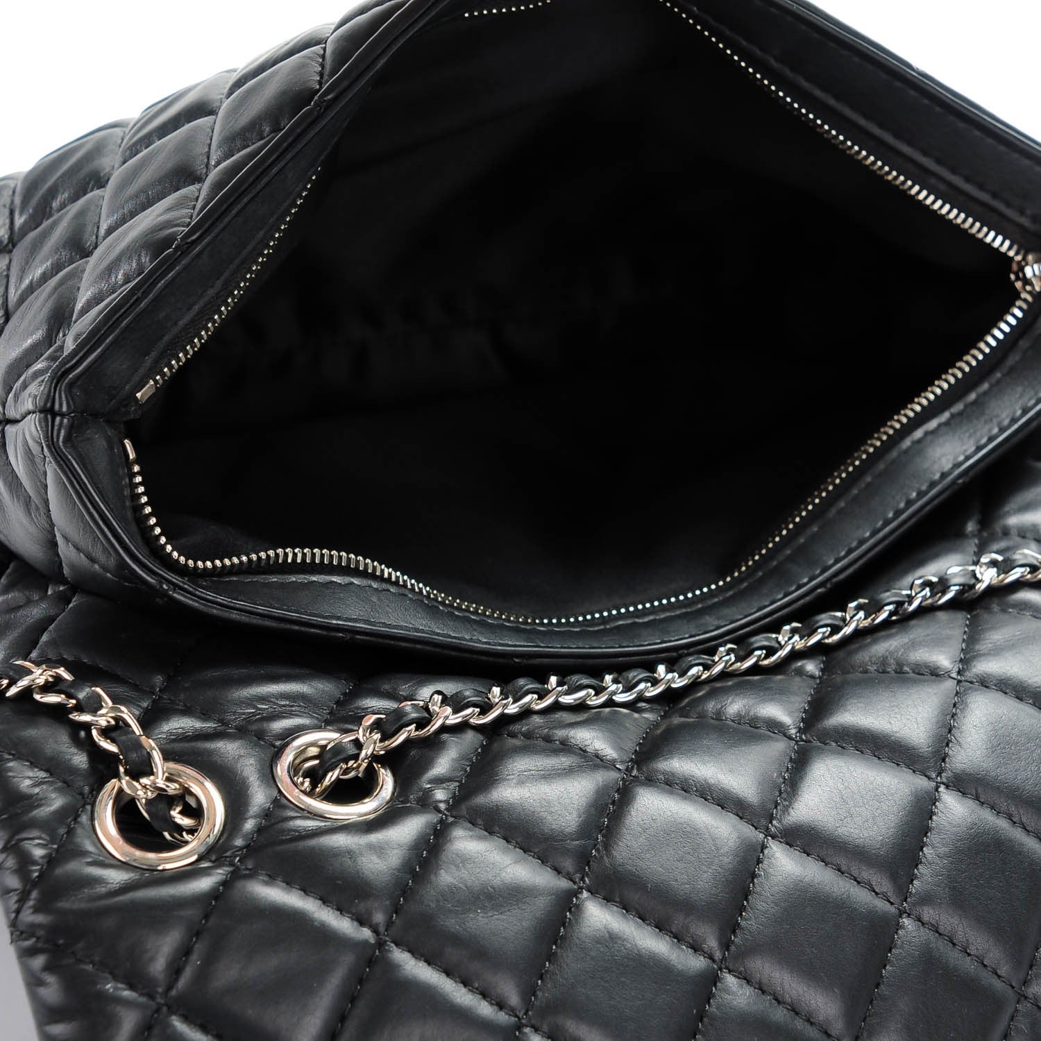 Chanel Lambskin Quilted Jumbo 3 Flap Black 8 of 8