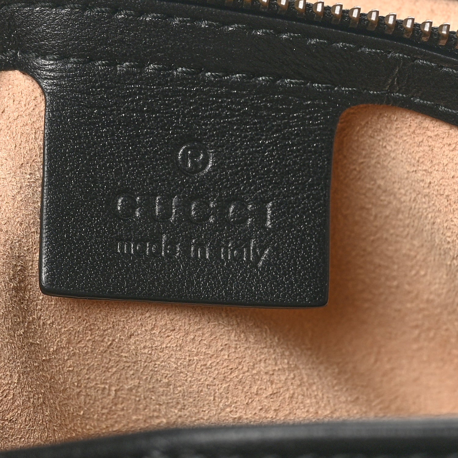 Gucci Calfskin Matelasse Medium GG Marmont Shoulder Bag Black 7 of 10