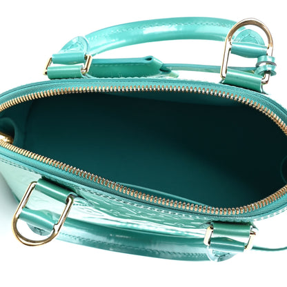 Louis Vuitton Vernis Alma BB Blue Lagon 4 of 5