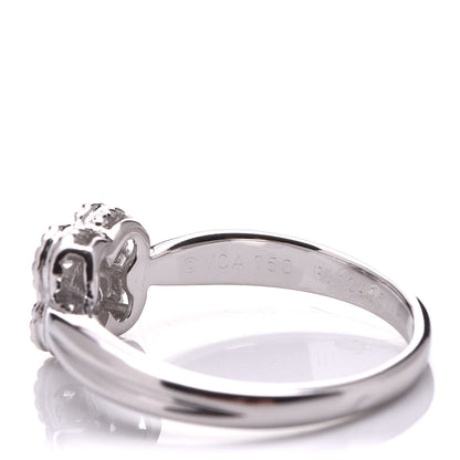 Van Cleef & Arpels 18K White Gold Diamond Arno Ring 54 7 4 of 5