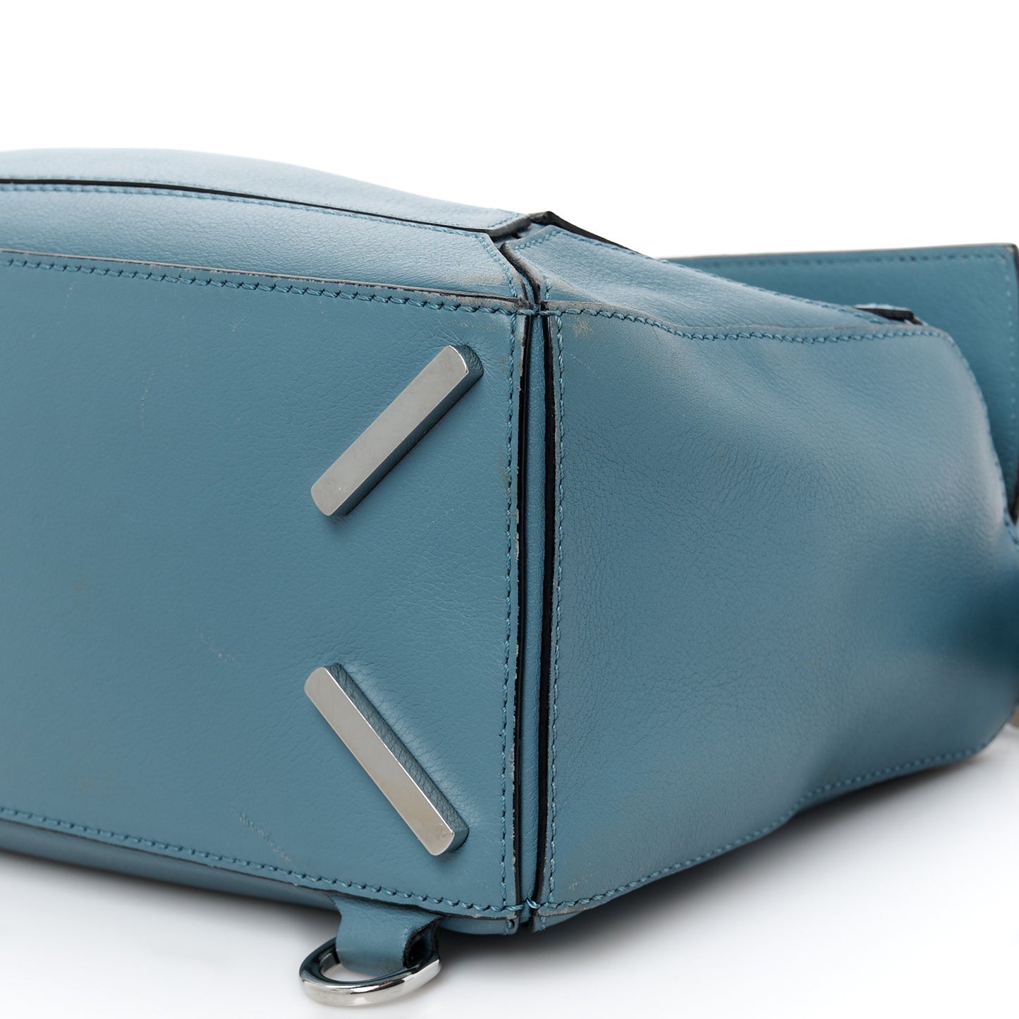 Calfskin Small Puzzle Bag Stone Blue