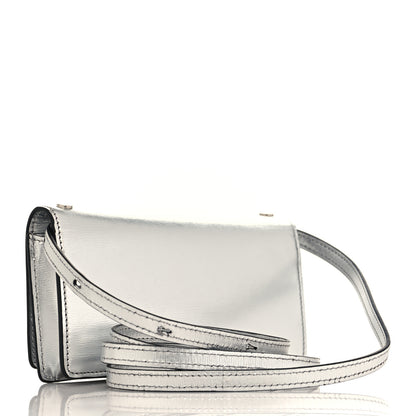 Tom Ford Metallic Palmellato Calfskin TF Mini Bag Silver 3 of 9