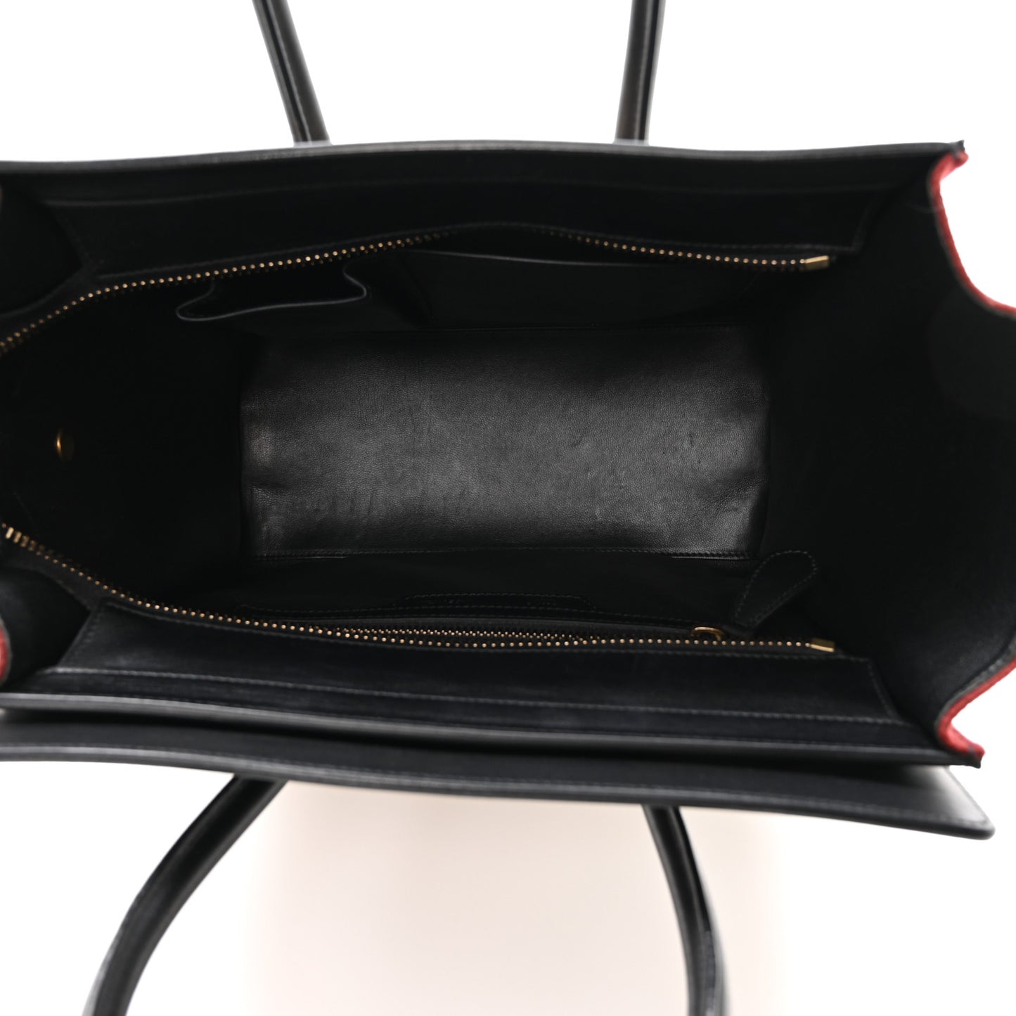 Felt Smooth Calfskin Micro Tri-Color Luggage Beige
