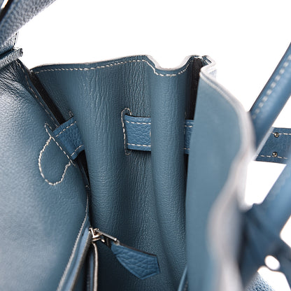 Hermes Togo Birkin 35 Blue Jean 19 of 36