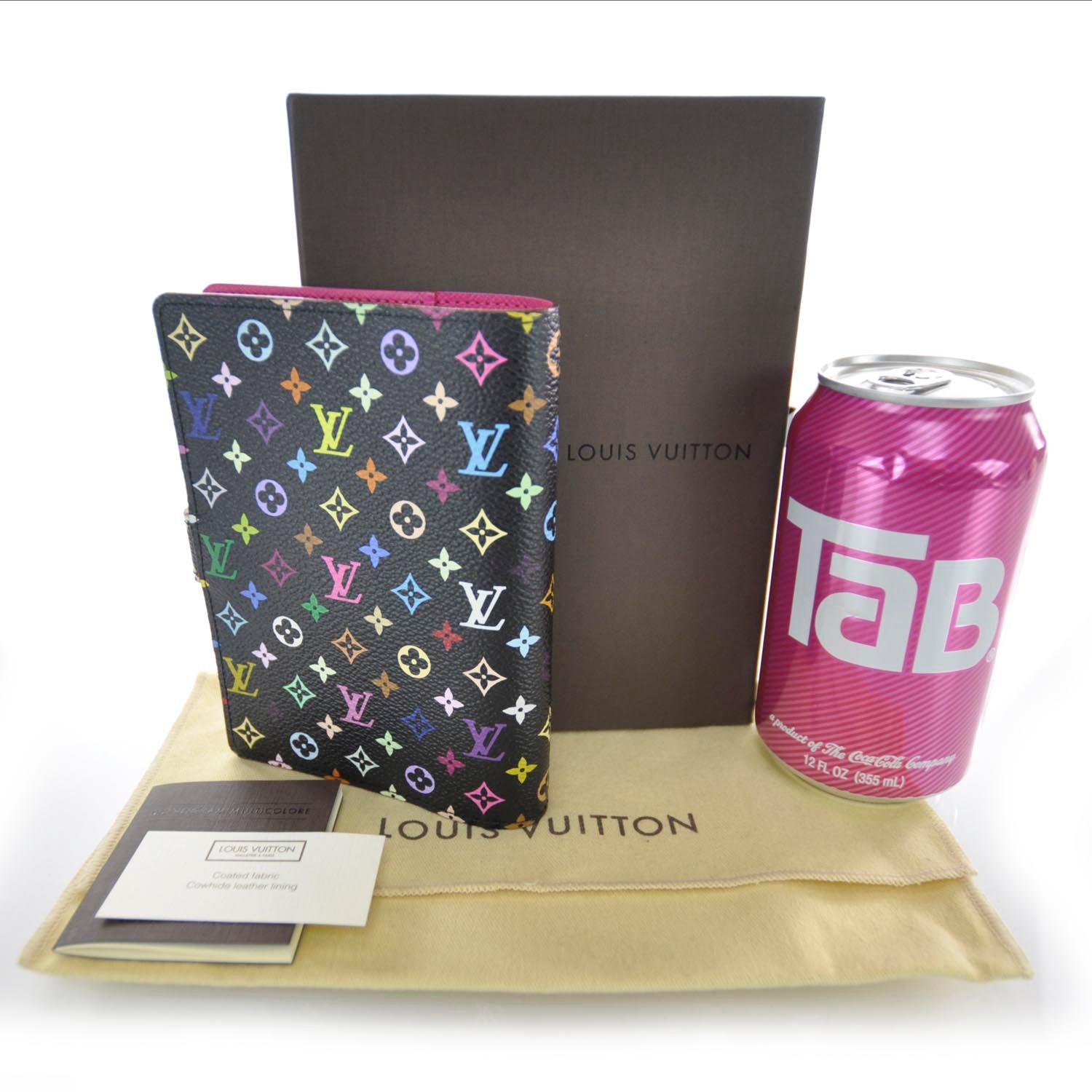 Louis Vuitton Monogram Multicolor Small Ring Agenda Black 2 of 7