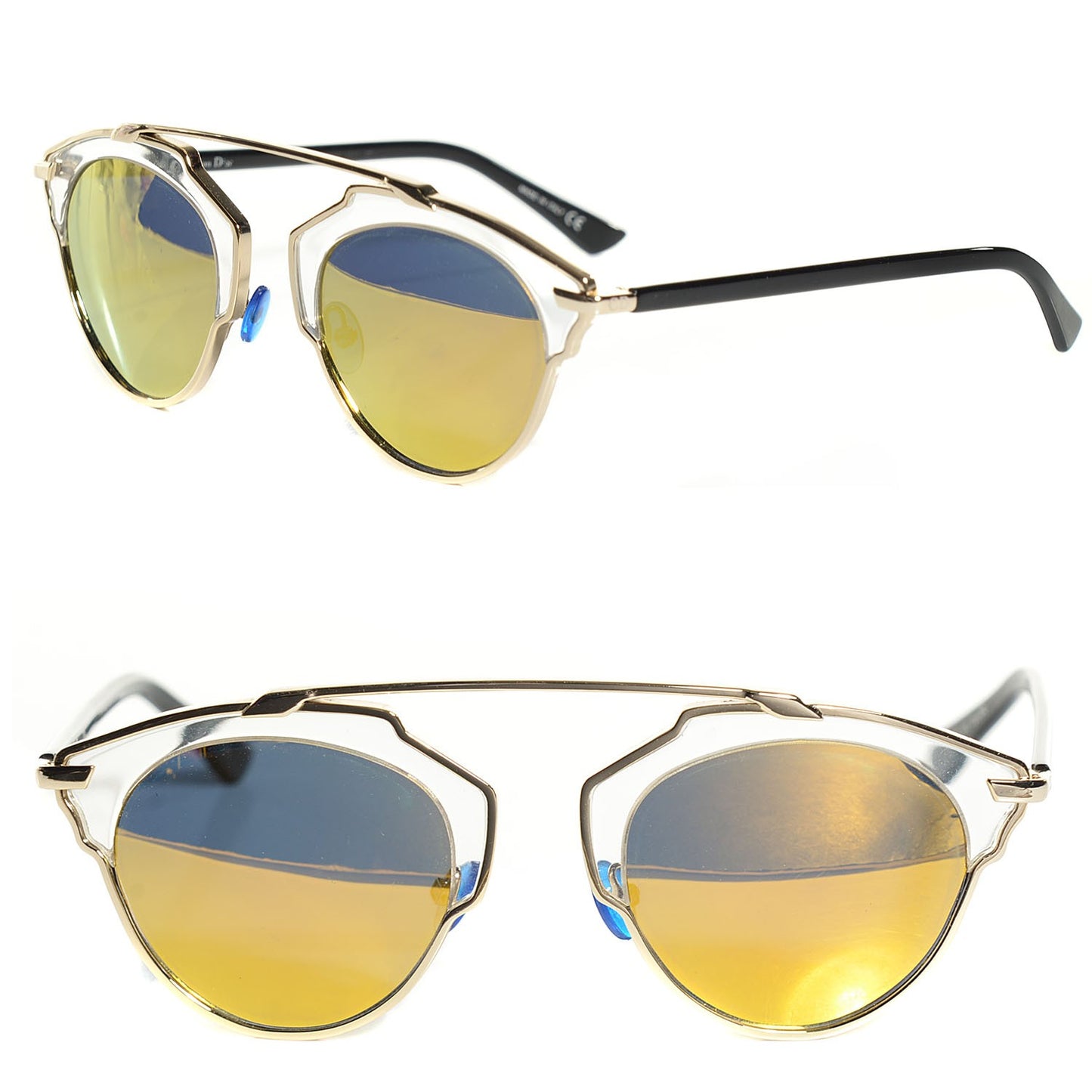Mirrored So Real Sunglasses Gold