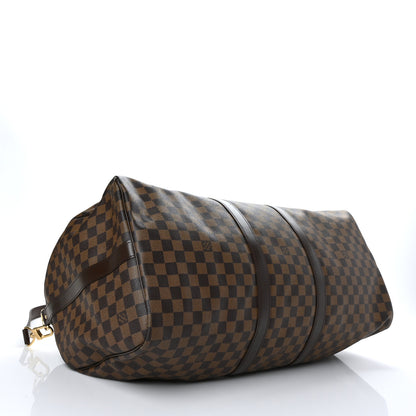 Louis Vuitton Damier Ebene Keepall Bandouliere 55 4 of 11