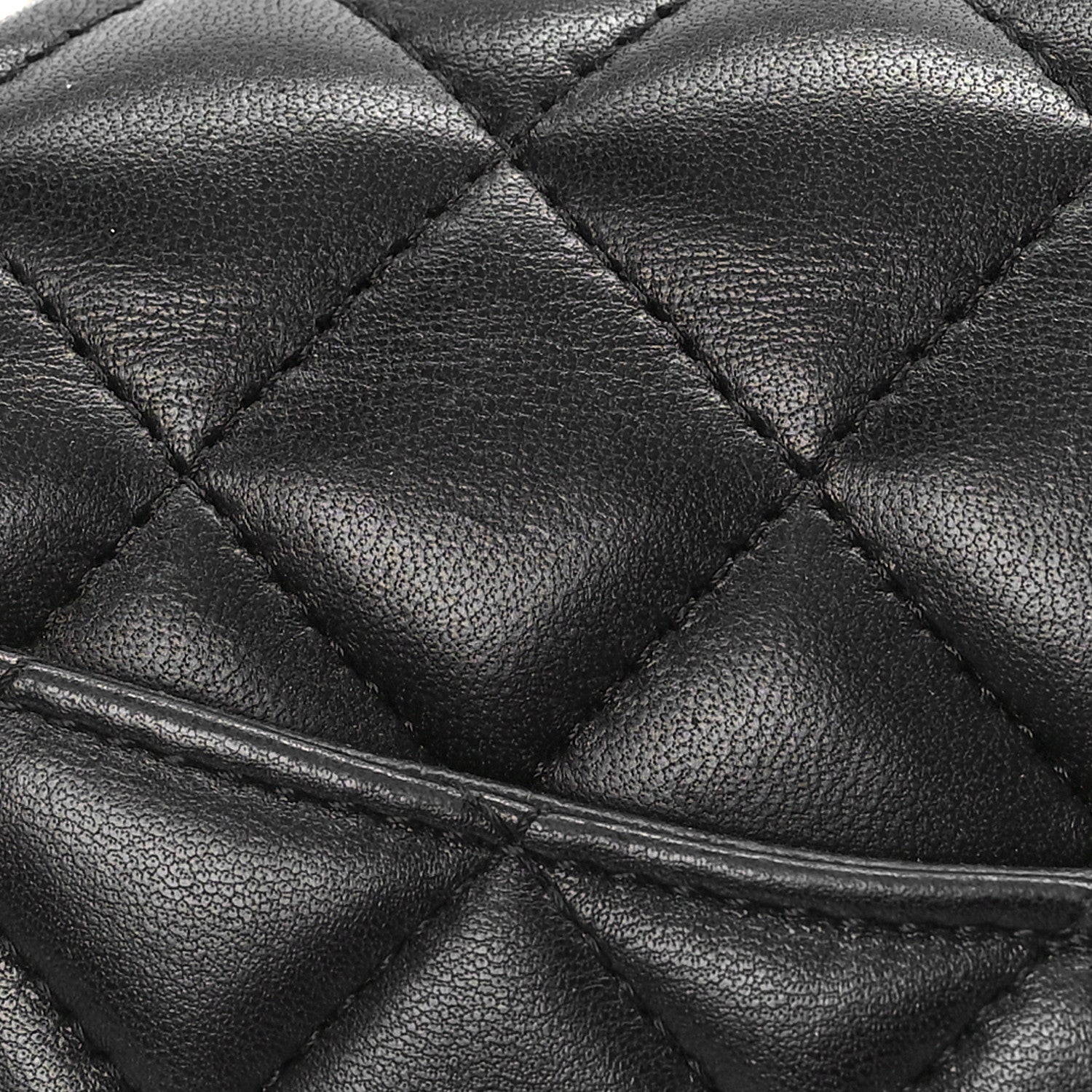 Chanel Lambskin Quilted Mini Rectangular Flap Black 14 of 15