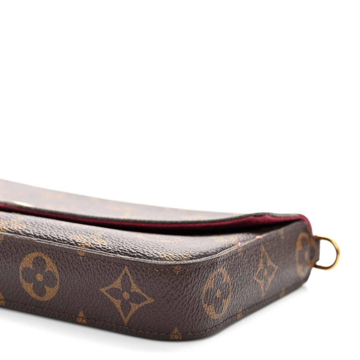 Louis Vuitton Monogram Pochette Felicie Chain Wallet Fuchsia 8 of 10
