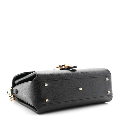 Gucci Dollar Calfskin Interlocking G Top Handle Shoulder Bag Black 4 of 10