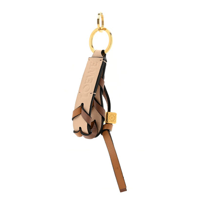 Loewe Calfskin Braided Bag Charm Nude Warm Desert 1 of 4