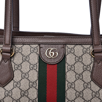Gucci GG Supreme Monogram Medium Ophidia Shopping Tote Brown 10 of 10
