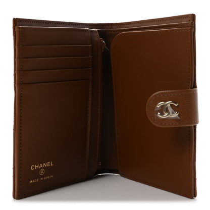 Chanel Caviar Quilted Passport Holder Camel 5 of 8