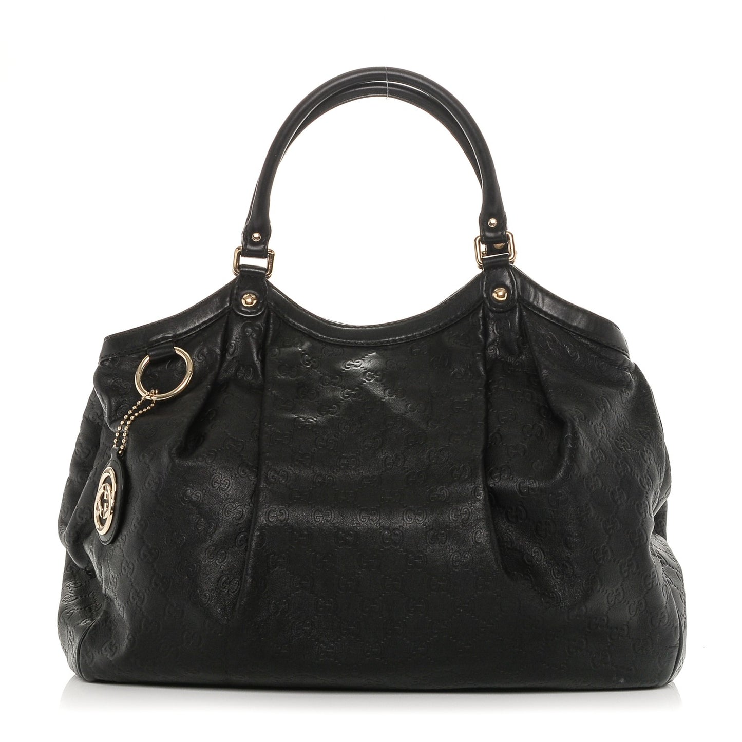 Guccissima Large Sukey Tote Black