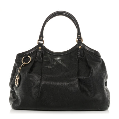 Gucci Guccissima Large Sukey Tote Black 1 of 6