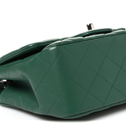 Chanel Lambskin Quilted Mini Square Flap Green 9 of 10