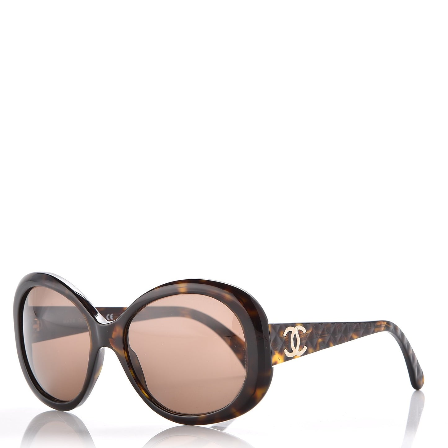 Quilted CC Sunglasses 5188 Tortoise