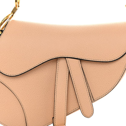 Christian Dior Grained Calfskin Mini Saddle Bag Beige 7 of 9