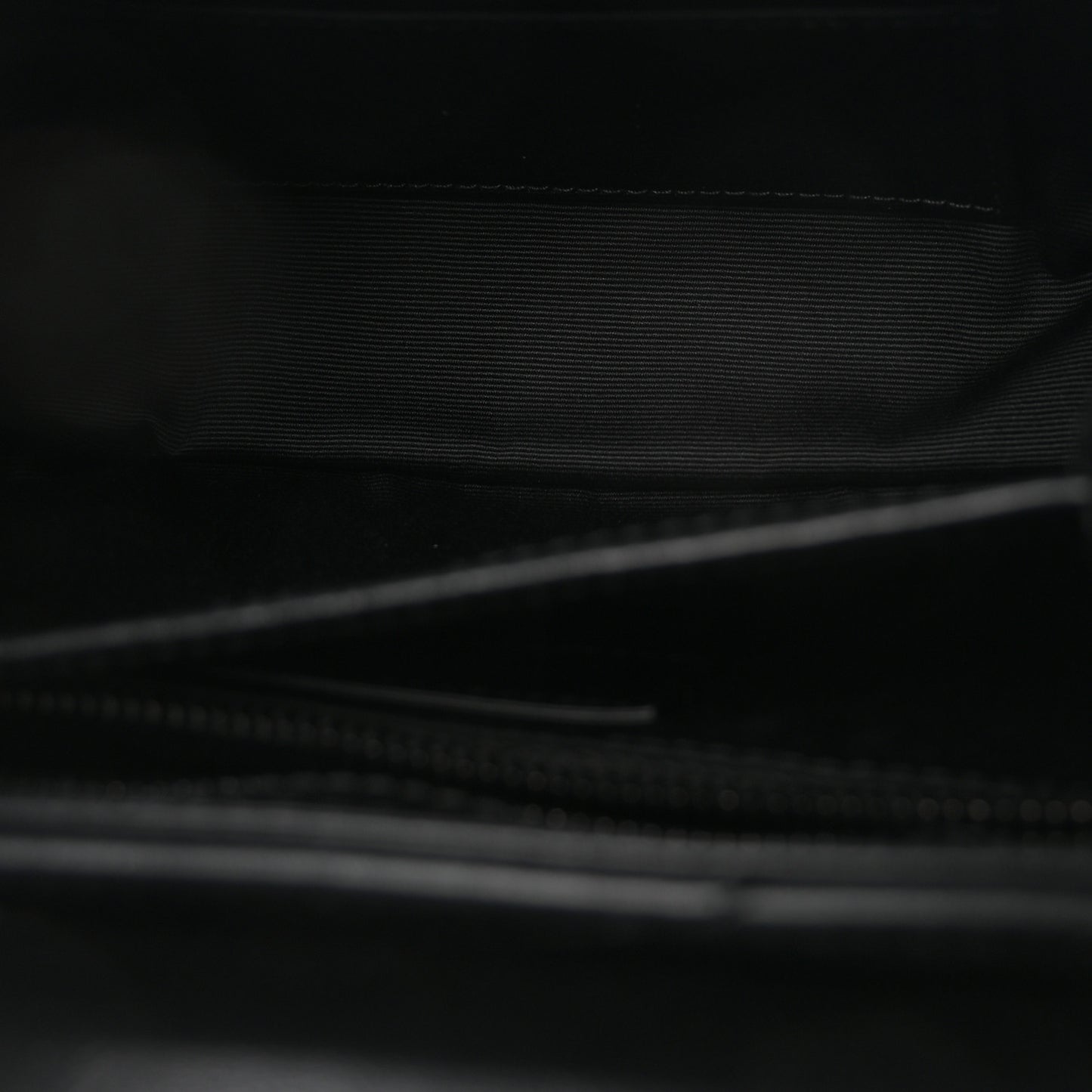 Calfskin Y Quilted Monogram Monochrome Toy Loulou Crossbody Bag Black