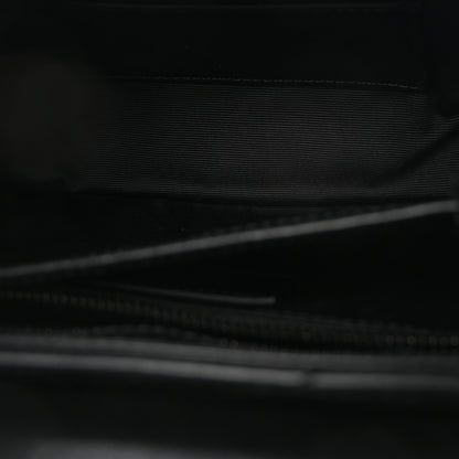 Saint Laurent Calfskin Y Quilted Monogram Monochrome Toy Loulou Crossbody Bag Black 5 of 9