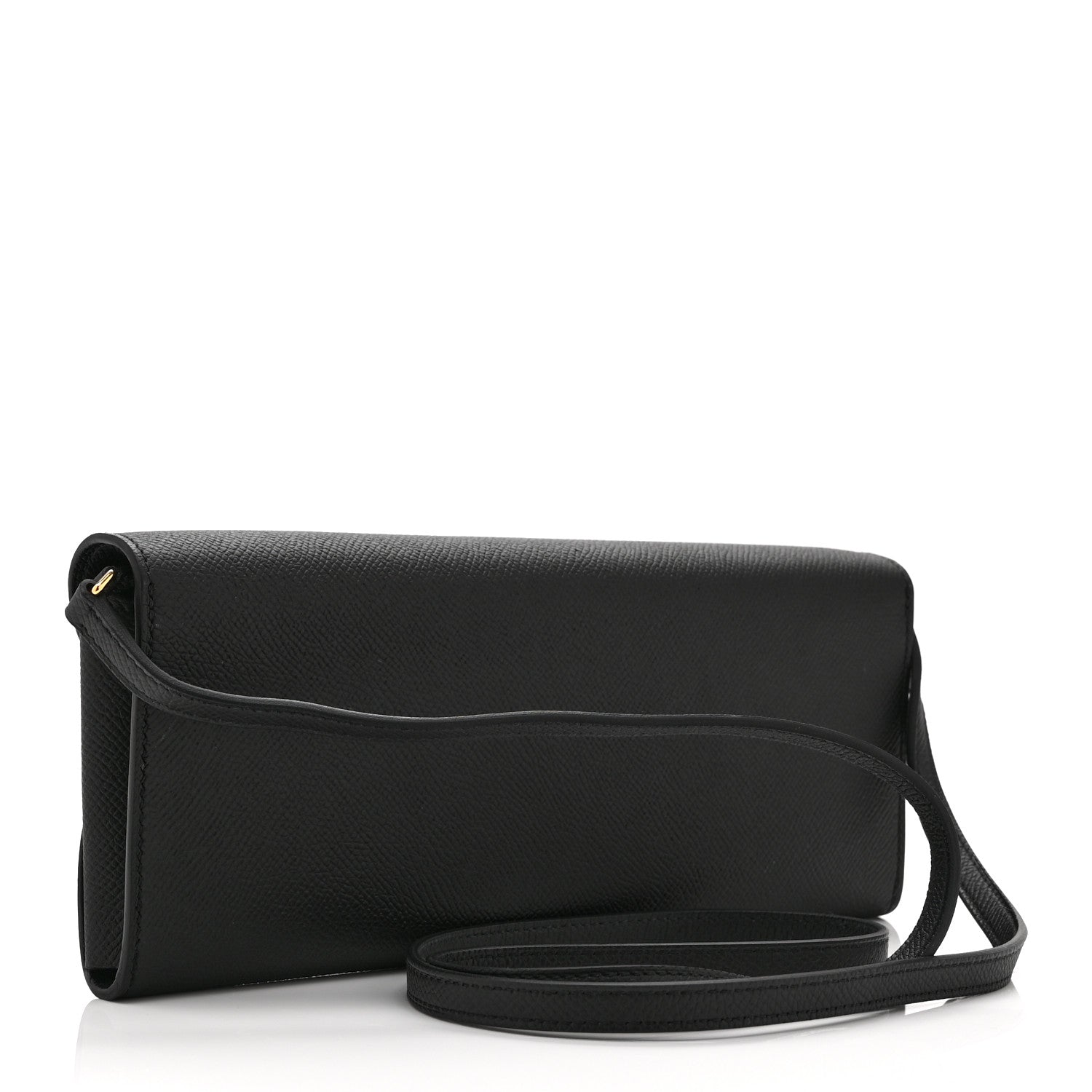 Hermes Epsom Enamel Maillon Wallet To Go Black 3 of 11