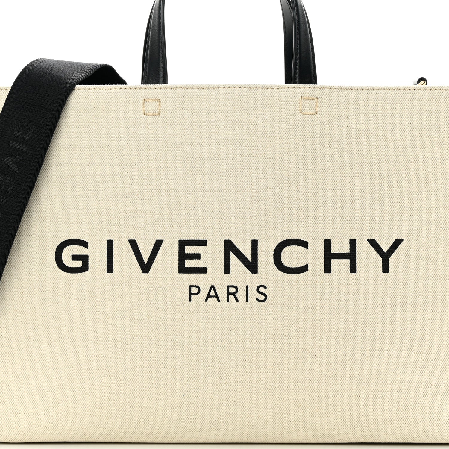 Givenchy Canvas Medium Tote Beige Black 8 of 13
