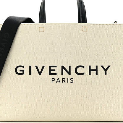 Givenchy Canvas Medium Tote Beige Black 8 of 13