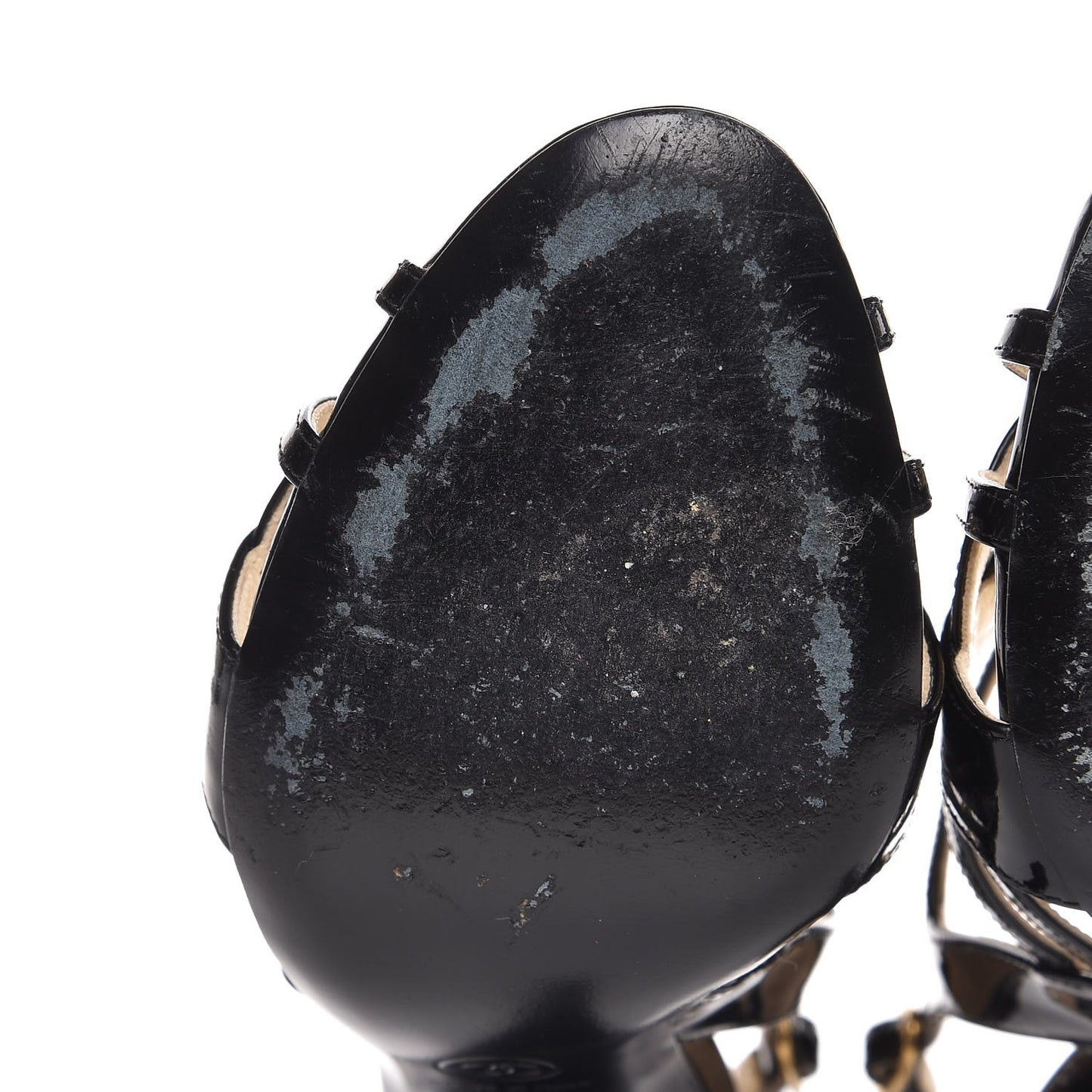 Patent CC Cage Sandals 37.5 Black
