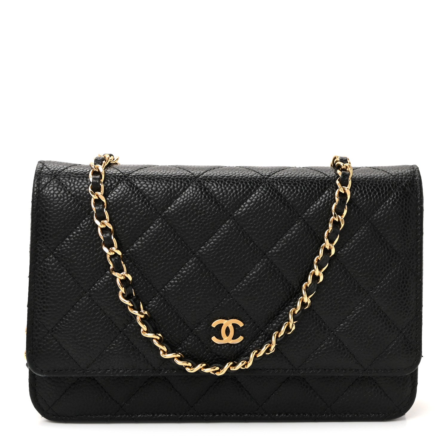 Chanel Caviar Quilted Wallet on Chain WOC Black 1 of 11