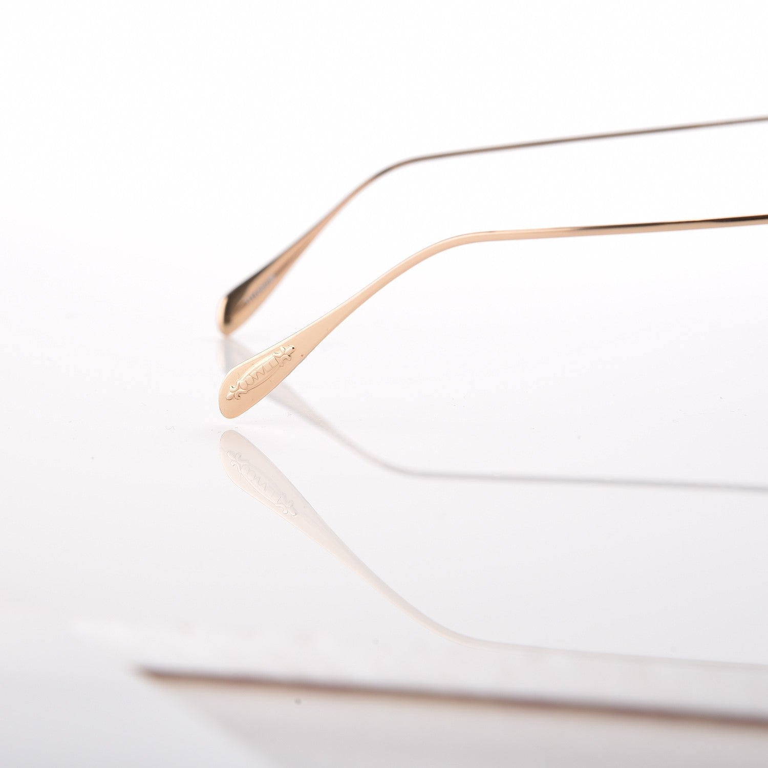 Oliver Peoples Titanium Elsie Aviator Sunglasses Gold 7 of 8