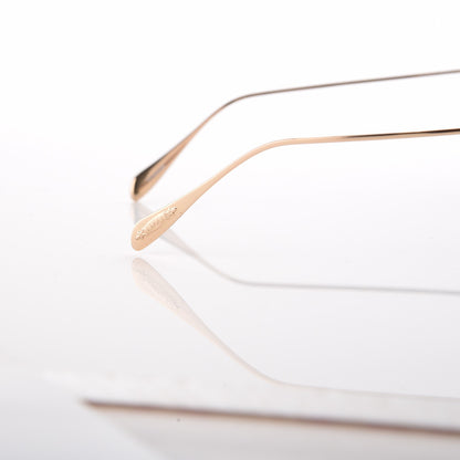 Oliver Peoples Titanium Elsie Aviator Sunglasses Gold 7 of 8