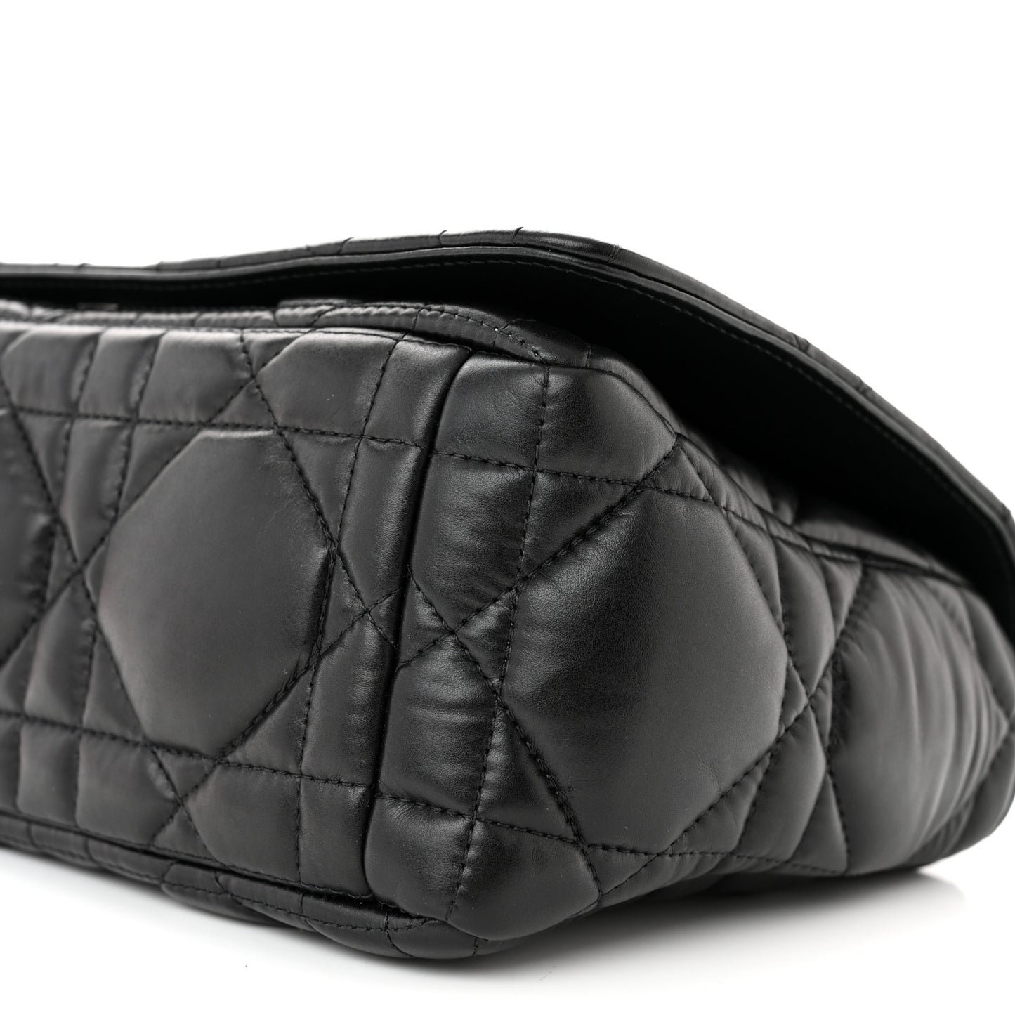 Calfskin Macrocannage Medium Caro Bag Black