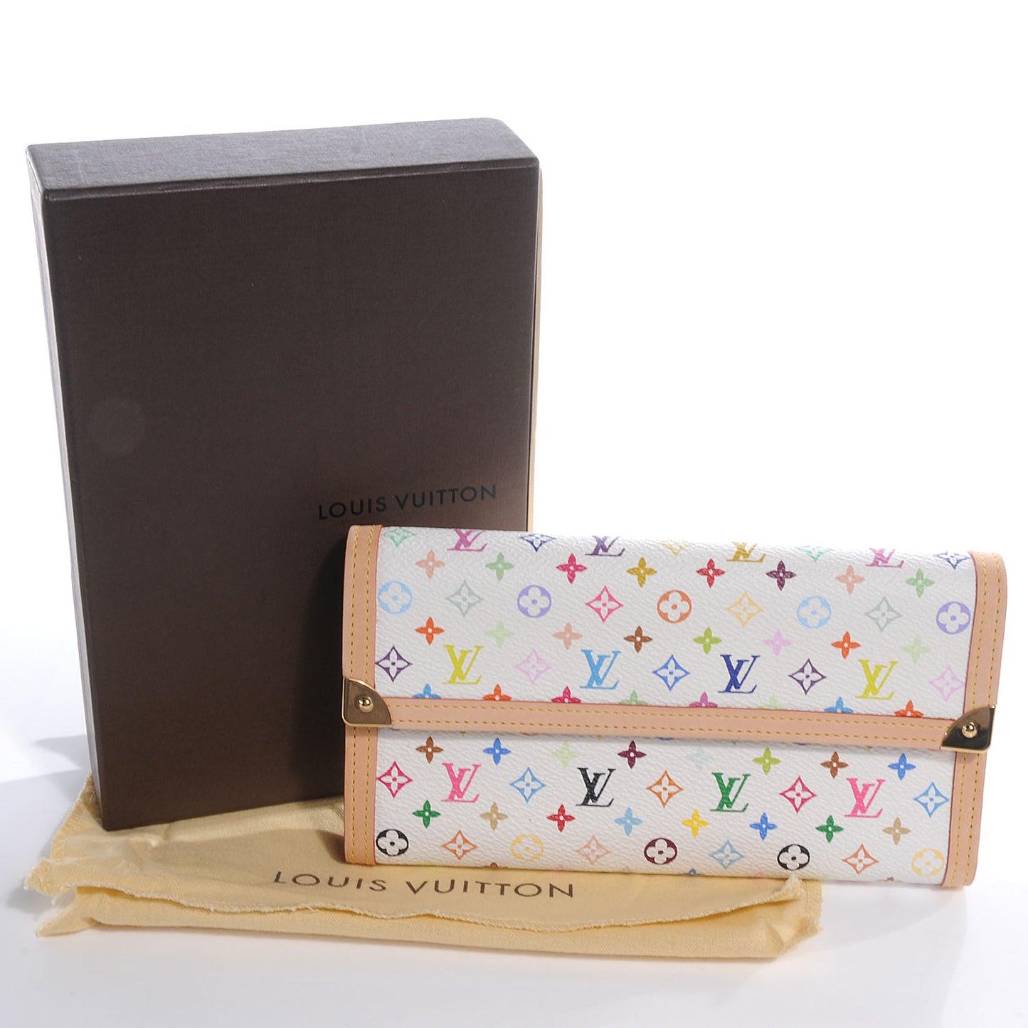 Monogram Multicolor Porte Tresor International Wallet White