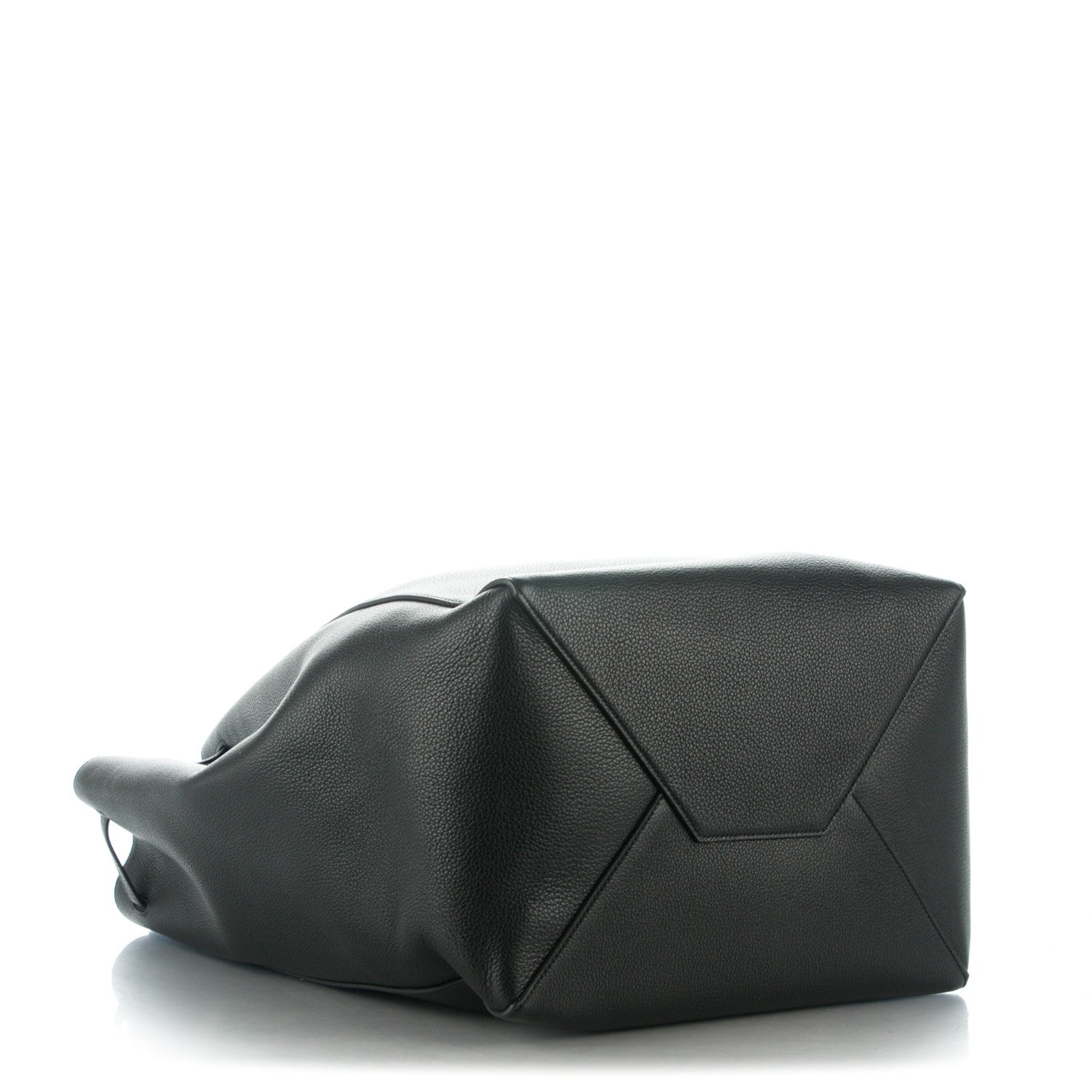 Celine Soft Grained Calfskin Medium Belt Cabas Phantom Black 4 of 8