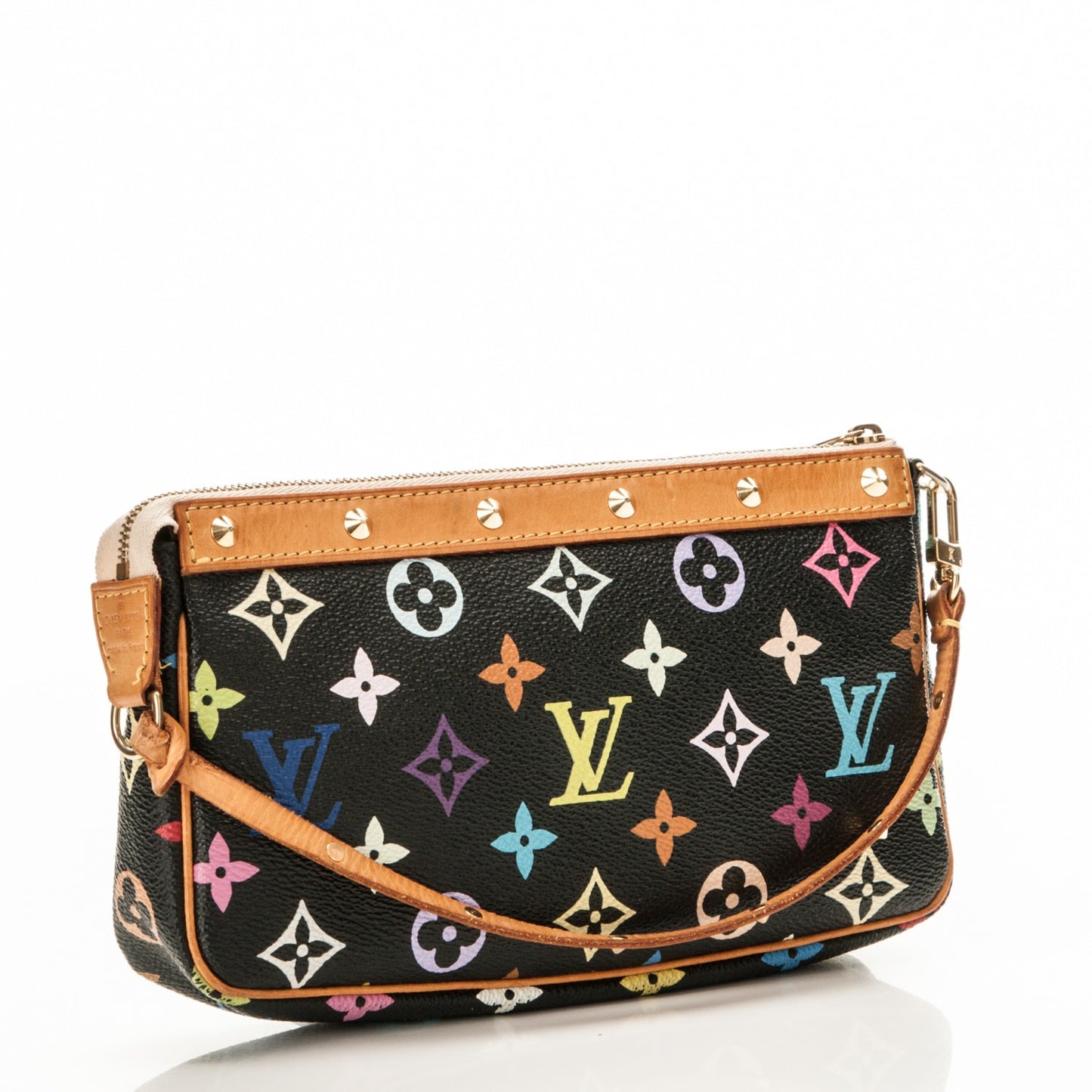 Monogram Multicolor Pochette Accessories Black