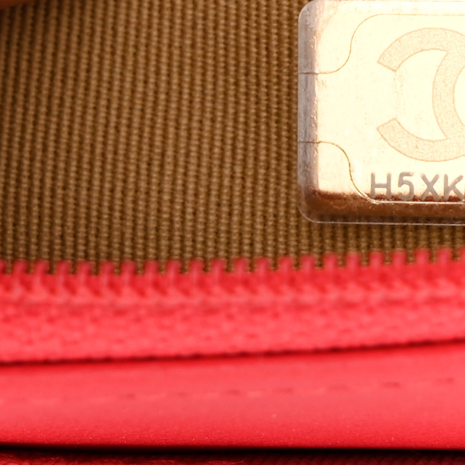 Chanel Lambskin Quilted CC Pearl Crush Wallet on Chain WOC Red 8 of 14