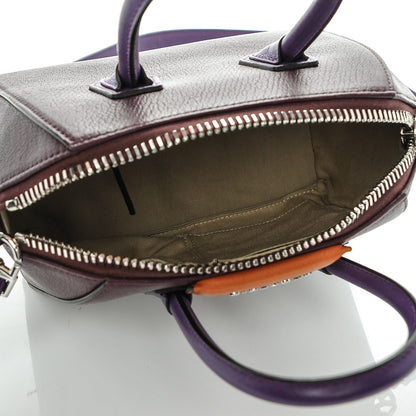 Givenchy Sugar Goatskin Mini Tri-Color Antigona Oxblood Violet Orange 5 of 6