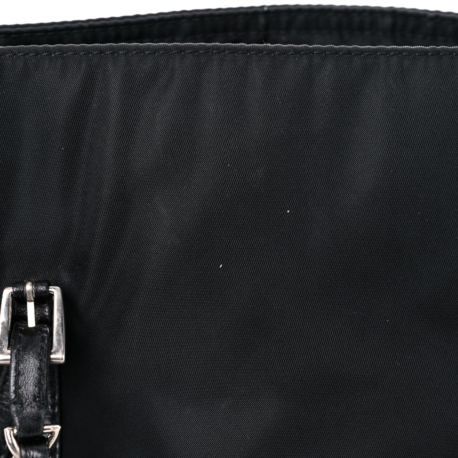 Prada Nylon Tessuto Acciaio Chain Shoulder Bag Black 16 of 23