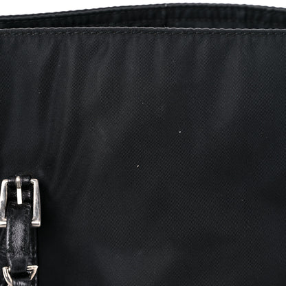 Prada Nylon Tessuto Acciaio Chain Shoulder Bag Black 16 of 23