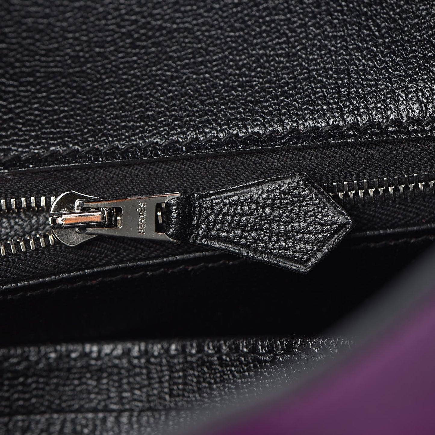 Togo Bi-Color Horseshoe Birkin 30 Anemone Black