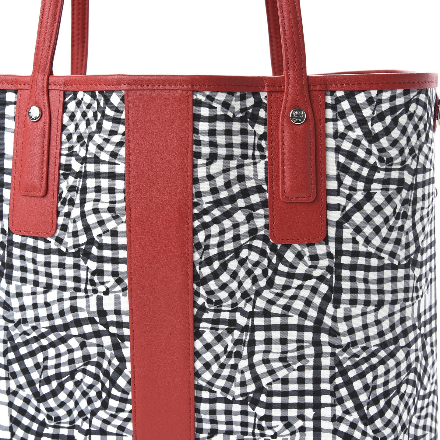 Visetos Medium Liz Reversible Shopper Tote Black Red