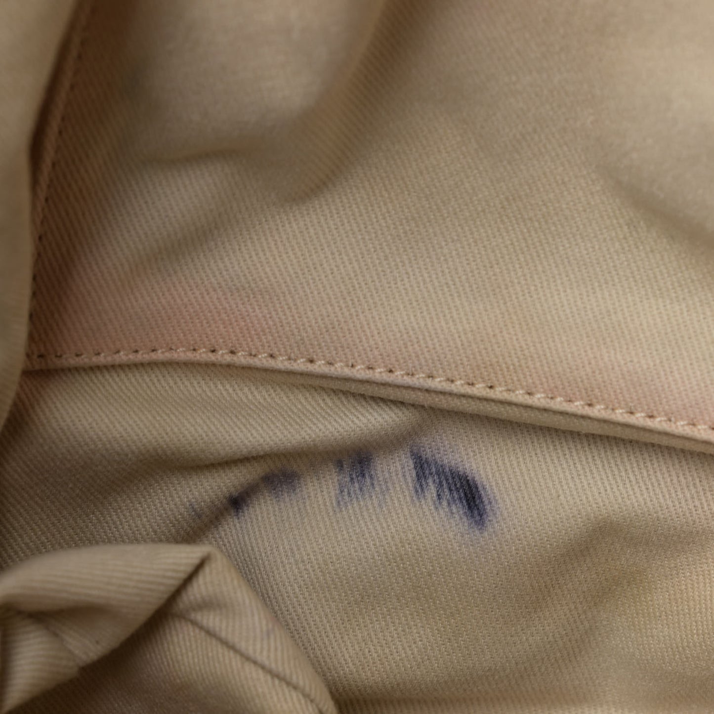 Lambskin Stitched Expandable Tote Beige