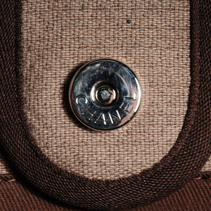 Chanel Canvas Deauville Small Tote Brown 6 of 8