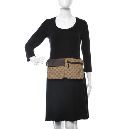 Gucci Monogram Web Belt Bag Dark Brown 2 of 11