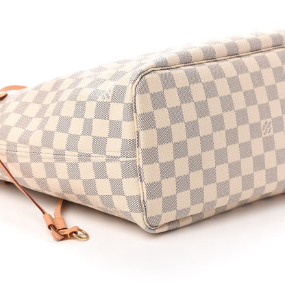 Louis Vuitton Damier Azur Neo Neverfull MM Rose Ballerine 6 of 11