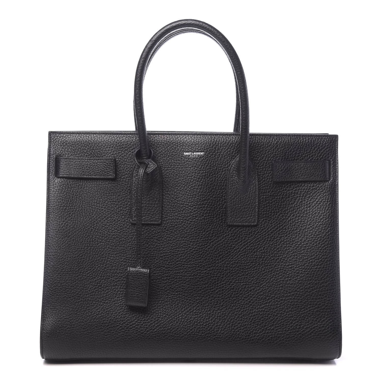 Saint Laurent Grained Calfskin Large Sac De Jour Carryall Black 1 of 11