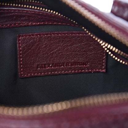 Alexander Wang Pebbled Lambskin Rocco Beet Antique Brass Hardware 7 of 9