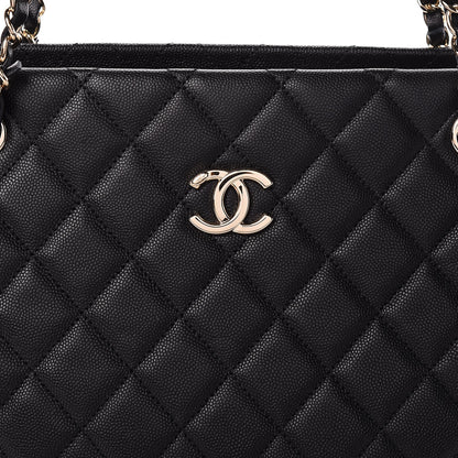 Chanel Caviar Quilted Rolled Up Tote Black 7 of 10