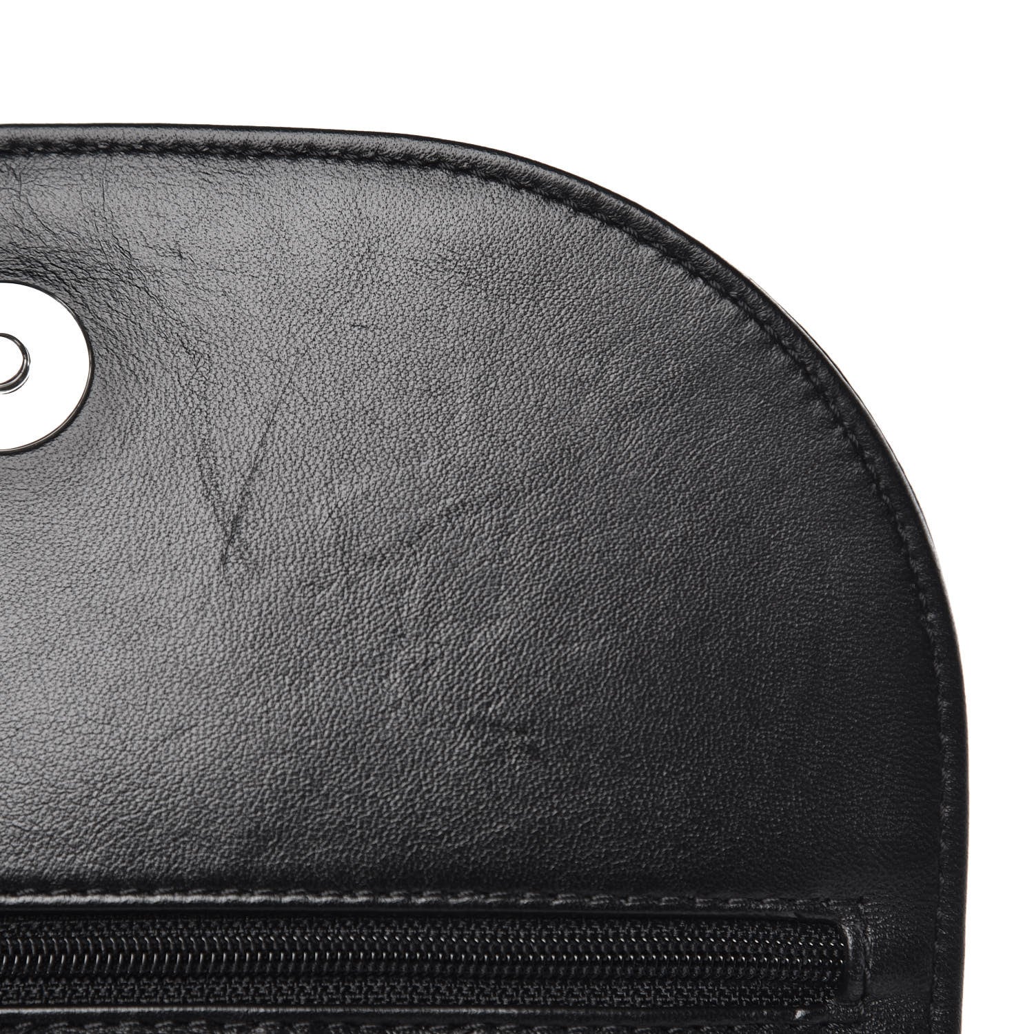 Chanel Calfskin Chevron Waist Belt Bag Black 9 of 10