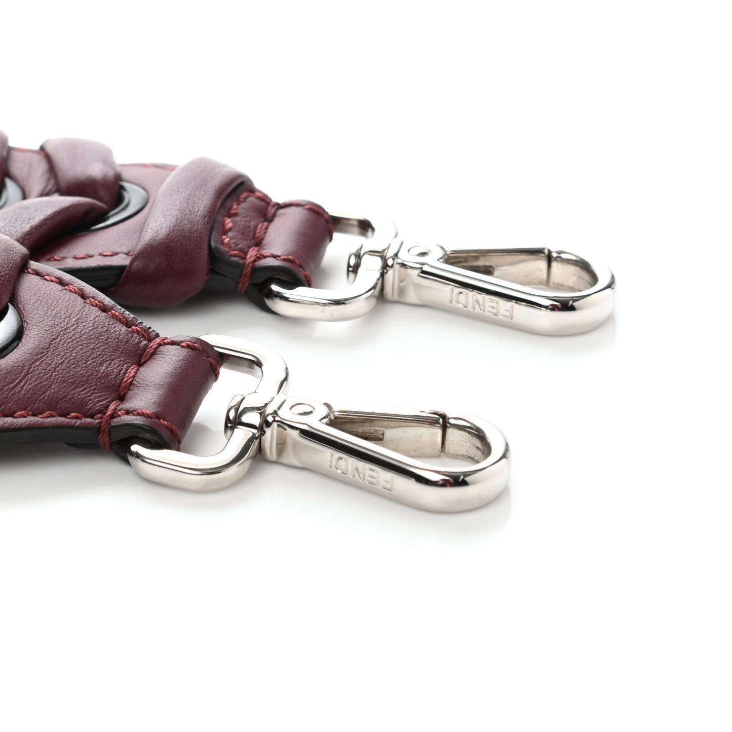 Calfskin Shiny Nappa Lace Up Strap You Burgundy Black